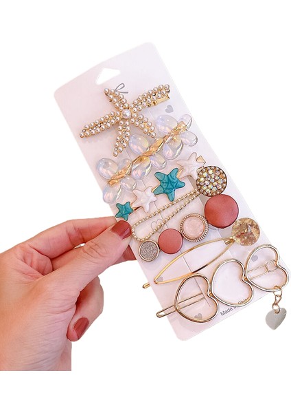 Yeni Saç Tokası Sevimli, Tatlı Kız Klibi Ördek Gagası Klibi, Kırık Saç Patlama Klipsi Narin ve Süper Peri Kenar Klipsi Saç Süsü (Yurt Dışından)