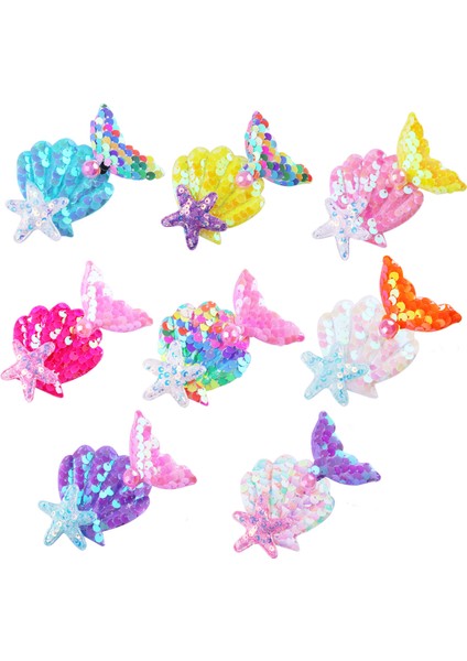 Karikatür Inci Denizkızı Kuyruğu Çocuk Saç Tokaları Sevimli Kabukları Denizyıldızı Ördek Gagası Klipleri Payetli Klips Aksesuarları (Yurt Dışından) fiyatları