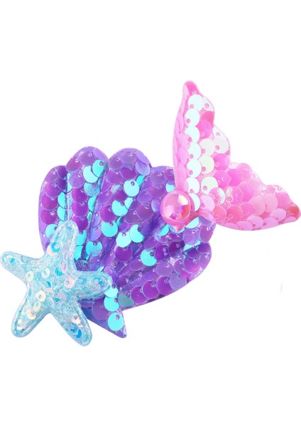 Karikatür Inci Denizkızı Kuyruğu Çocuk Saç Tokaları Sevimli Kabukları Denizyıldızı Ördek Gagası Klipleri Payetli Klips Aksesuarları (Yurt Dışından) fırsatları