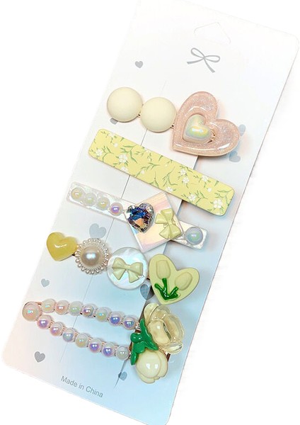 Yeni Saç Tokası Sevimli, Tatlı Kız Klibi Ördek Gagası Klibi, Kırık Saç Patlama Klipsi Narin ve Süper Peri Kenar Klipsi Saç Süsü (Yurt Dışından)