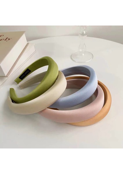 Saten Parlak Sünger Kafa Bandı Yeni Şeker Renk Yüksek Kafatası Kafa Bandı Düz Renk Çok Yönlü Yaz Gezisi Kadın Saç Aksesuarları (Yurt Dışından) fırsatları