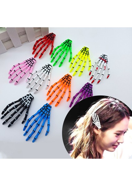 Popüler Cadılar Bayramı Saç Tokaları, Yaratıcı Iskeletler, El Tutamakları, El Kemikleri, Pençeler, Renkli Floresan Saç Tokaları, Özel Saç Aksesuarları (Yurt Dışından) fiyatları
