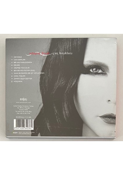 Şebnem Ferah Can Kırıkları CD (Orjnal 2005 Dönem Baskı Cd)