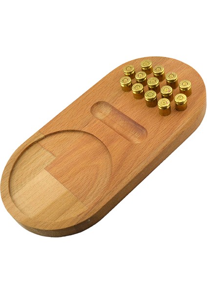 Ahşap Servis Sunum Tahta Bardak Altlığı - 9 mm Pirinç Kovanlı