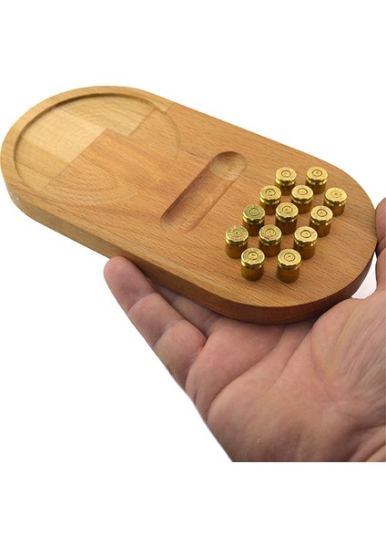 Ahşap Servis Sunum Tahta Bardak Altlığı - 9 mm Pirinç Kovanlı