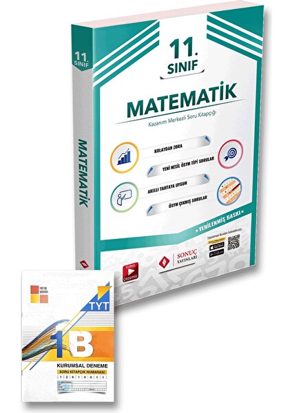 Sonuç Yayınları 11. Sınıf Matematik Soru Kitapçığı - TYT Kurumsal Deneme 2'li Set