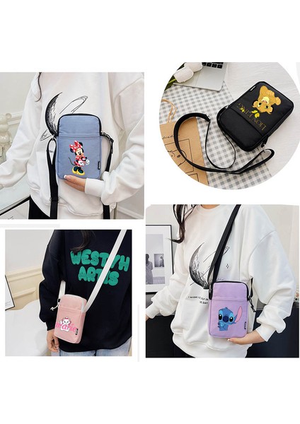 Kedi Bayan Omuz Çantası Crossbody Çanta Tuval Küçük Omuz Cep Telefonu Çantası Öğrenci Çanta (Yurt Dışından) fiyatları