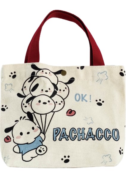 Tong Sevimli Taşınabilir Kanvas Çanta Öğrenci Mini Çanta Kanvas Çanta (Yurt Dışından)