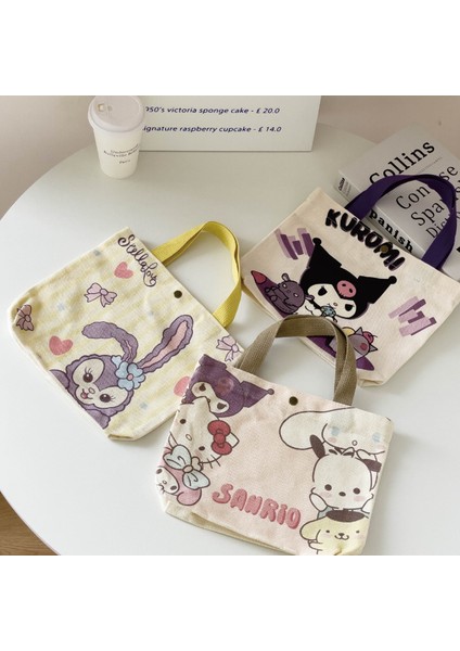 Tong Sevimli Taşınabilir Kanvas Çanta Öğrenci Mini Çanta Kanvas Çanta (Yurt Dışından) fiyatları