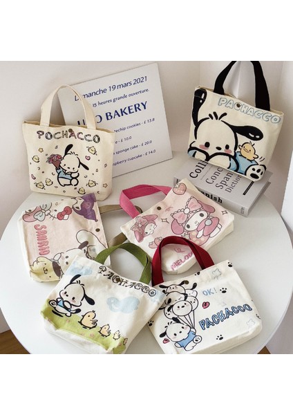 Tong Sevimli Taşınabilir Kanvas Çanta Öğrenci Mini Çanta Kanvas Çanta (Yurt Dışından) fırsatları