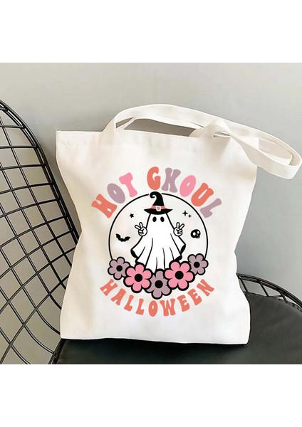 Cadılar Bayramı Balkabağı Hayalet Festivali Baskı Büyük Kapasiteli Doğum Günü Hediyesi Çanta Karikatür Yaratıcı Tote Çanta Hediye Çantası (Yurt Dışından) fiyatları