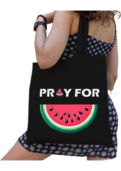 Bu Bir Karpuz Değil Kanvas Tote Çanta Büyük Kapasiteli Seyahat Alışveriş Süpermarket Çantası Moda Basit Omuz Çantası Organizatör (Yurt Dışından)