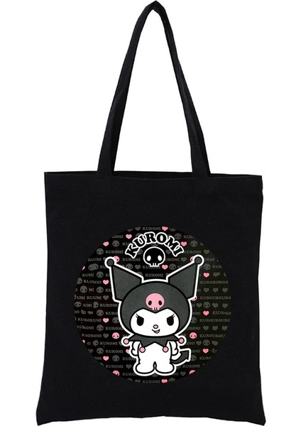 Baskılı Kanvas Çanta Harajuku Omuz Çantası Moda El Alışveriş Çantası Stoklarımızda (Yurt Dışından)