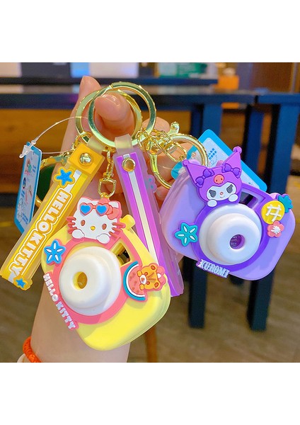 Sanrio Projeksiyon Kamera Anahtarlık Kolye Sevimli Karikatür Öğrenciler Okul Çantası Çekicilik (Yurt Dışından) modelleri