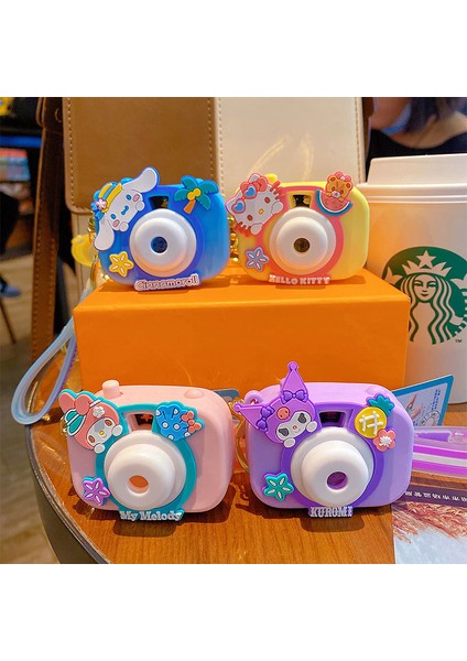 Sanrio Projeksiyon Kamera Anahtarlık Kolye Sevimli Karikatür Öğrenciler Okul Çantası Çekicilik (Yurt Dışından) fırsatları