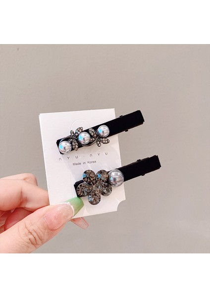 Yapay Elmaslar, Kadife, Siyah Patlamalar, Klipsler, Yüksek Kaliteli, Yan Klipsler, Ördek Gagası Klipsleri, Küçük Koku, Başın Arkasındaki Inciler Rhinestone Saç Tokaları (Yurt Dışından) fırsatları