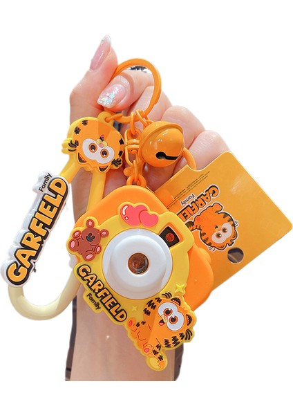 Garfield Anahtarlık Çift Sevimli Okul Çantası Kolye Araba Anahtarlık (Yurt Dışından)