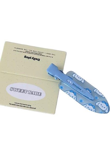 Sevimli Köpek Yavrusu Saç Tokası Kadın Alın Patlama Ördek Gagası Klip Lüks Duygusu Çok Yönlü Şapkalar (Yurt Dışından)