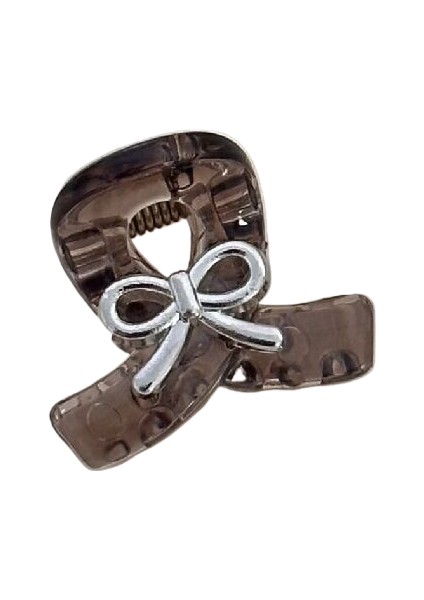 Yeni Tatlı Gümüş Yay Küçük Renkli Prenses Saç Klipsi Kapmak Klip Köpekbalığı Klip Yan Klip Saç Süsü Kadınlar Için (Yurt Dışından)