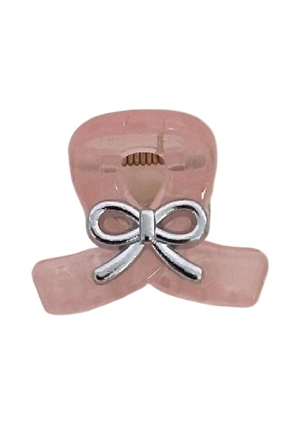 Yeni Tatlı Gümüş Yay Küçük Renkli Prenses Saç Klipsi Kapmak Klip Köpekbalığı Klip Yan Klip Saç Süsü Kadınlar Için (Yurt Dışından)