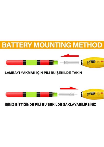 Renk Değiştiren Işıklı Şamandıra Akıllı Şamandıra Işıklı Şamandıra Elektronik Şamandıra 30 gr