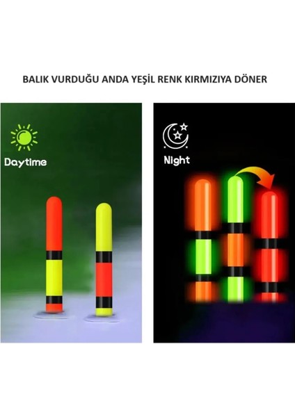 Renk Değiştiren Işıklı Şamandıra Akıllı Şamandıra Işıklı Şamandıra Elektronik Şamandıra 40gr modelleri