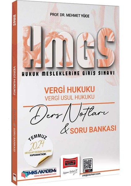 2025 Hukuk Mesleklerine Giriş Sınavı Vergi Hukuku Vergi Usul Hukuku Ders Notları Soru Bankası - Mehmet Yüce