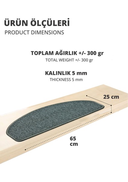 Bukle Halıdan Ekonomik Basamak ve Merdiven Paspası 16'lı