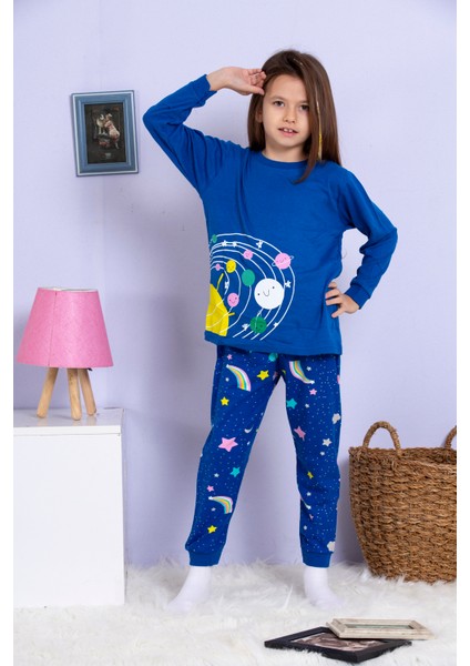 Sesa Kids %100 Pamuklu Kız Çocuk Pijama Takımı