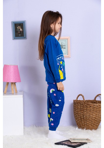 Sesa Kids %100 Pamuklu Kız Çocuk Pijama Takımı