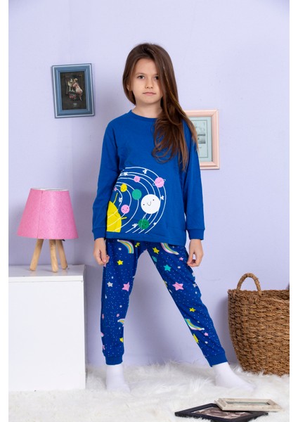 Sesa Kids %100 Pamuklu Kız Çocuk Pijama Takımı