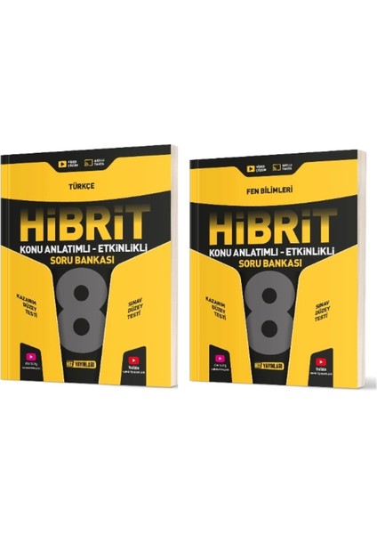 8. Sınıf Türkçe – Fen Bilimleri Hibrit Soru Bankası