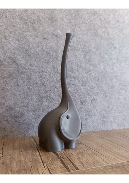 Uzun Hortumlu Fil (21 Cm) Dekoratif Obje - Biblo - Dekor