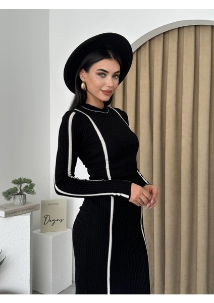 Kamila Triko Midi Elbise