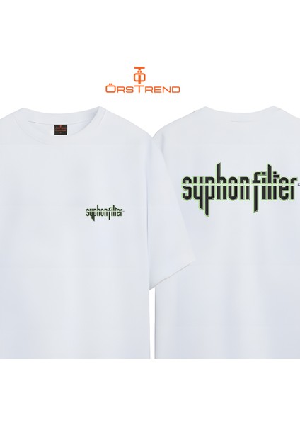Syphon Filter Baskılı Oversize Tişört