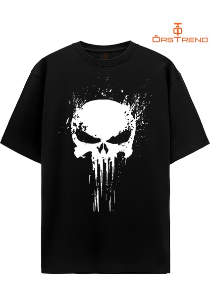Punisher Baskılı Oversize Tişört fiyatları