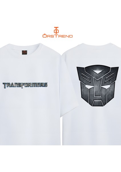Transformers Autobot Baskılı Oversize Tişört