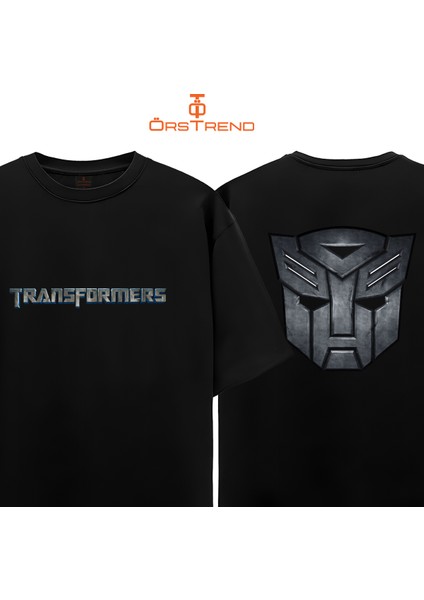 Transformers Autobot Baskılı Oversize Tişört