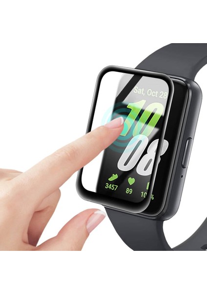 Galaxy Fit 3 Pmma Pet Saat Ekran Koruyucu-Siyah modelleri