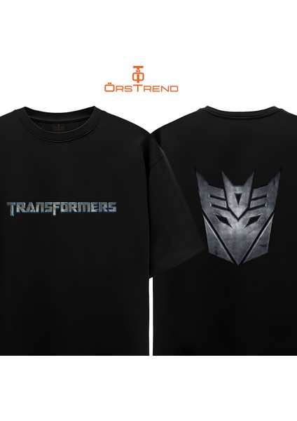Transformers Decepticon Baskılı Oversize Tişört