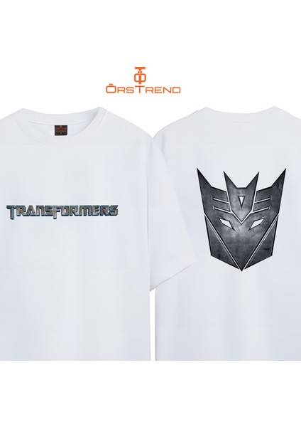 Transformers Decepticon Baskılı Oversize Tişört