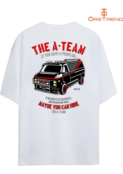 A Takımı Baskılı Oversize Tişört modelleri