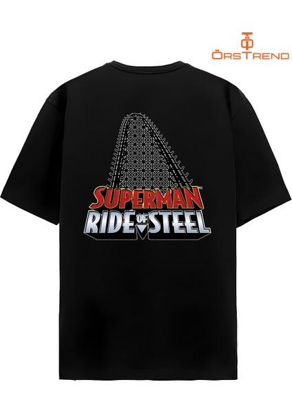 Superman Baskılı Oversize Tişört modelleri