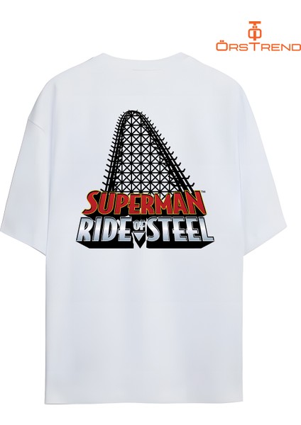 Superman Baskılı Oversize Tişört modelleri