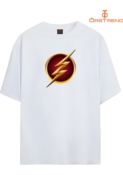 Flash Baskılı Oversize Tişört modelleri