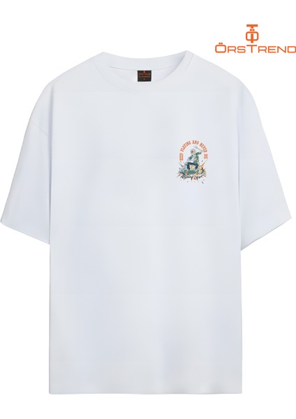 Keep Playing And Never Die Baskılı Unisex Oversize Tişiört fiyatları