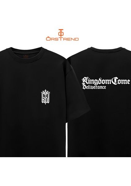 Kingdom Come Baskılı Oversize Tişört