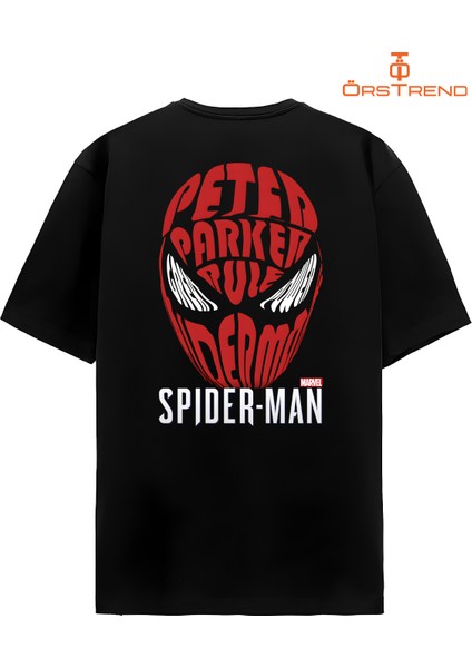 Peter Parker Spiderman Baskılı Oversize Tişört modelleri