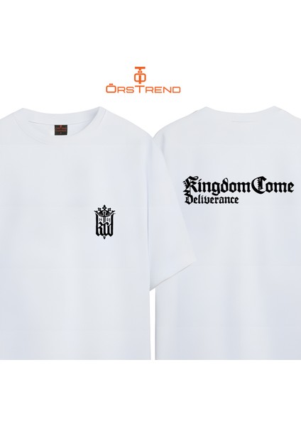 Kingdom Come Baskılı Oversize Tişört