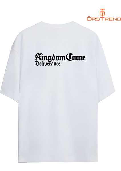 Kingdom Come Baskılı Oversize Tişört